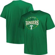 PROFILE Men's Kelly Green Texas Rangers Big & Tall Celtic T-Shirt