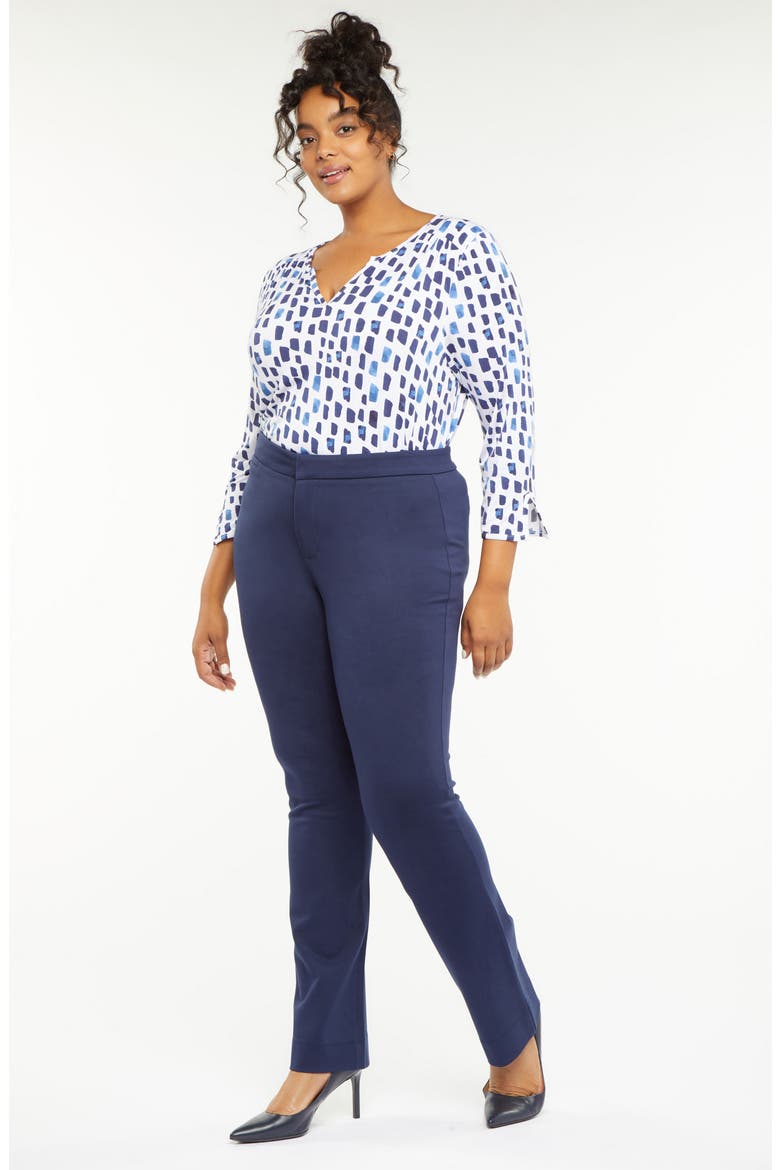 Stretch Knit Straight Leg Pants, Alternate, color, EVENING TIDE