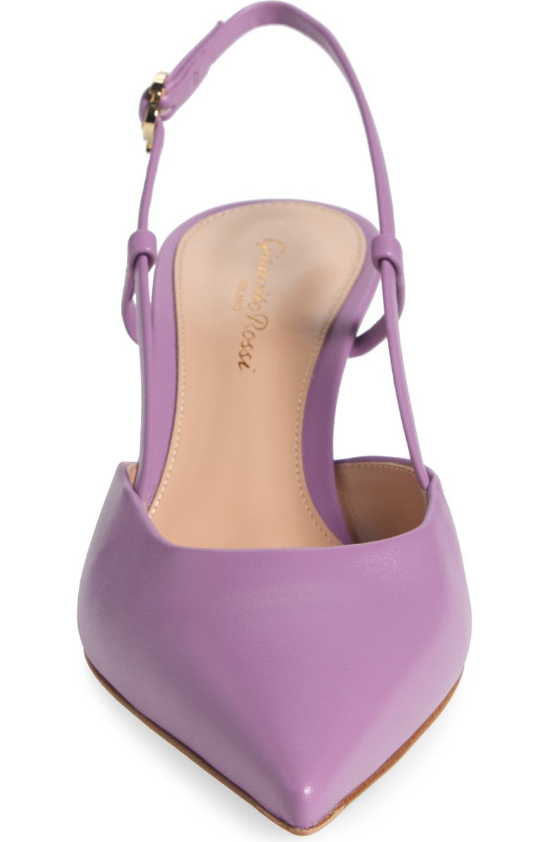 Gianvito Rossi Ascent Pointed Toe Kitten Heel Slingback Pump, Alternate, color,