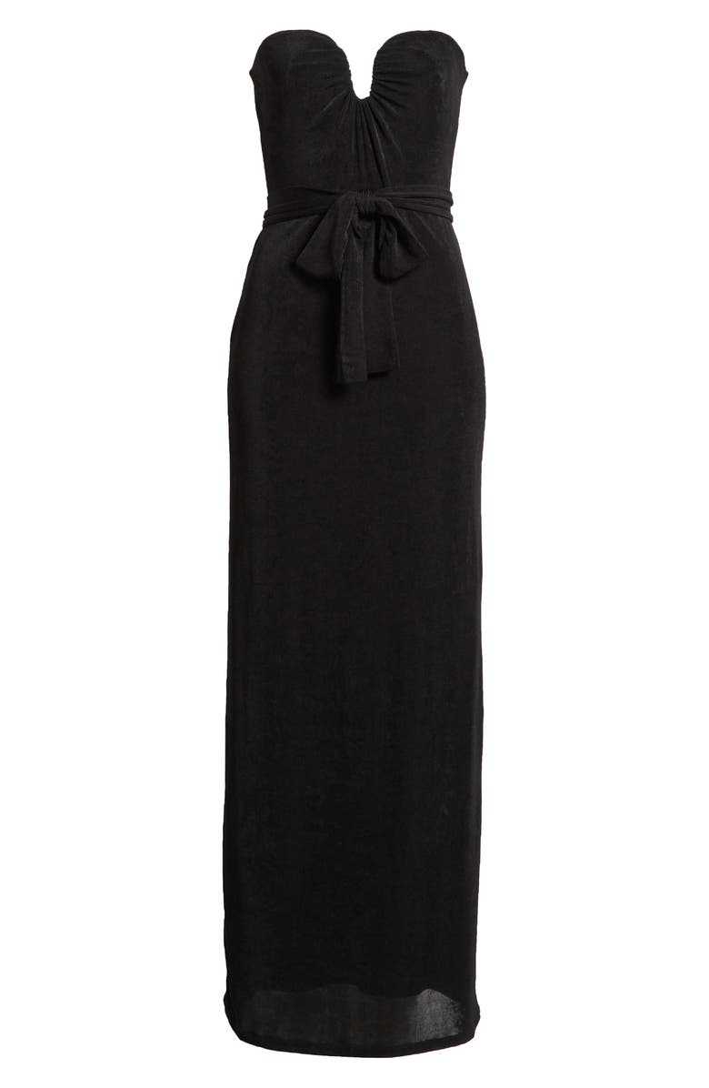 WAYF x CHÉRIE MADELEINE Madeline Strapless Maxi Dress & Scarf Set, Alternate, color,
