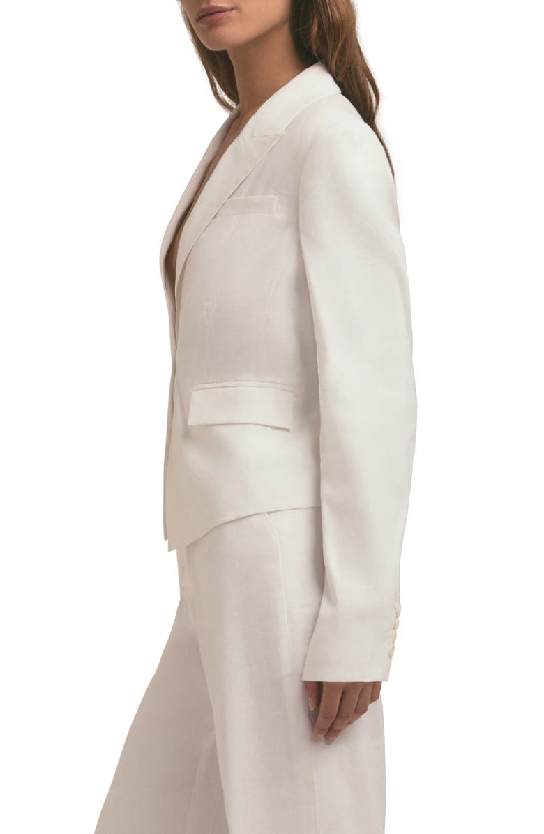 Favorite Daughter Th Short Favorite Linen Blend Blazer, Alternate, color, Bright White