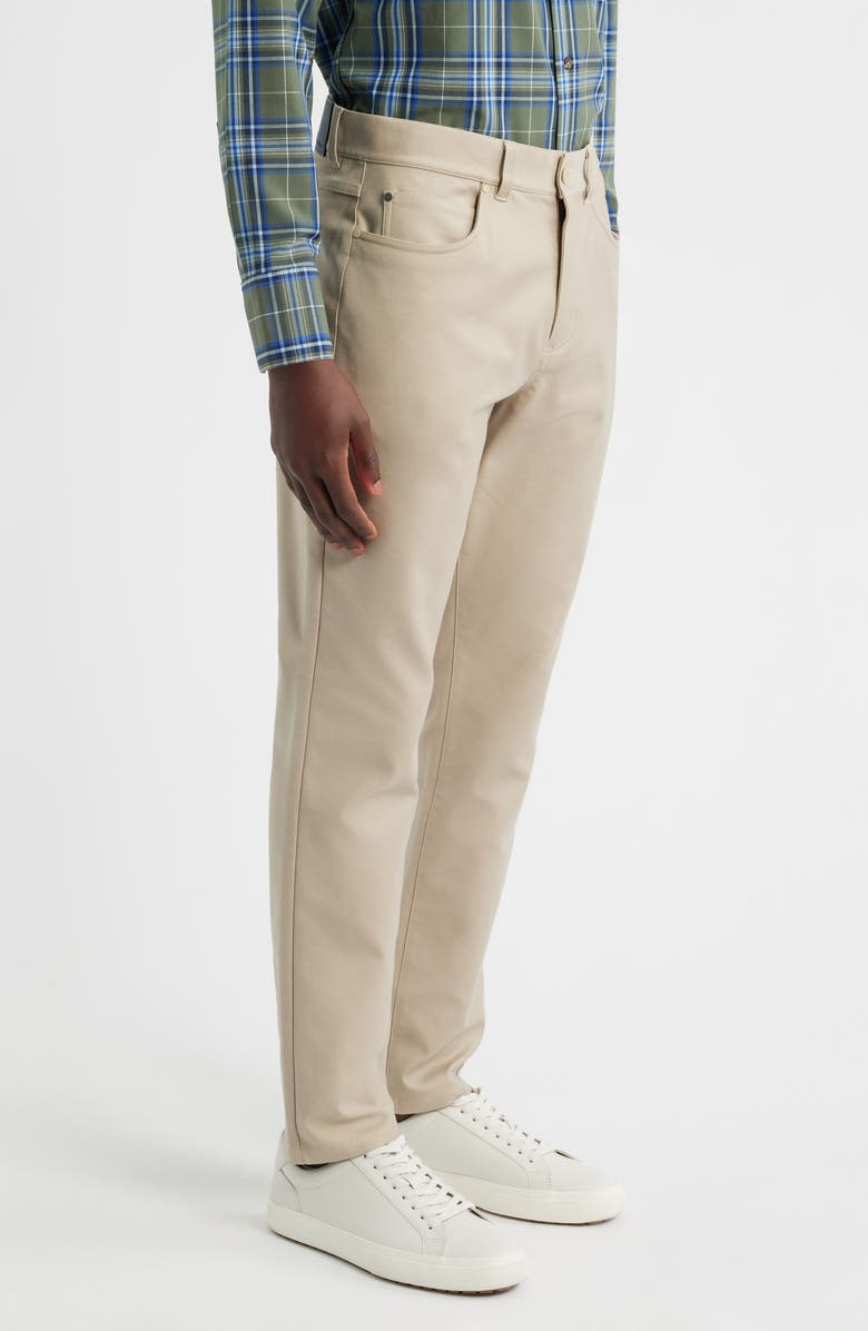 Mizzen+Main Mayfield Slim Fit Five-Pocket Twill Pants, Alternate, color, Light Khaki