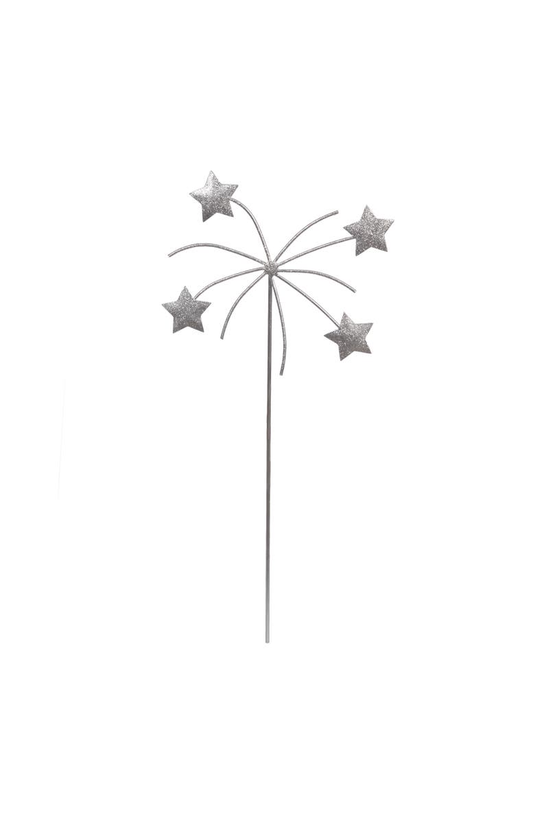 Transpac Metal Star Pick Silver for Spring Home Decor, Main, color, Silver