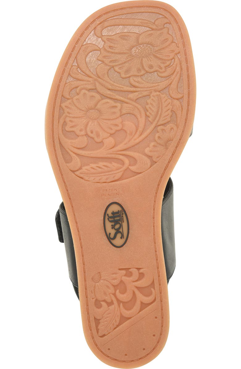 Söfft Peggie Wedge Sandal, Alternate, color, Black/ Dark Pewter