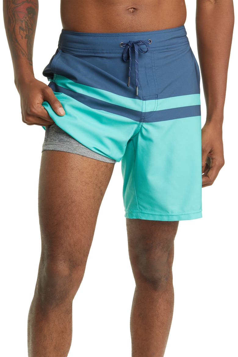 The Ozone Swim Trunks, Main, color, JADE