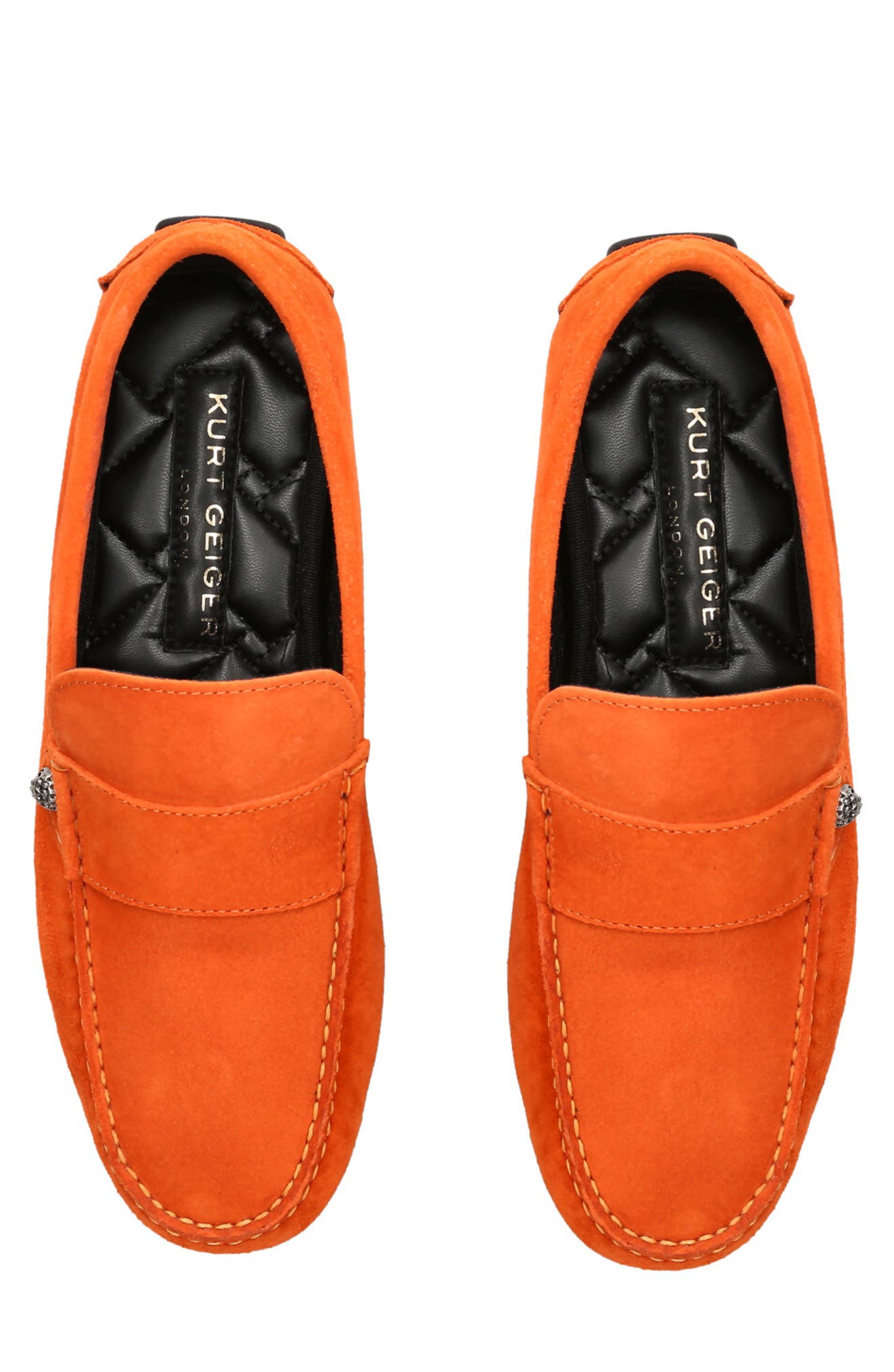 Kurt Geiger London Stirling Moc Toe Driving Shoe, Alternate, color, Orange