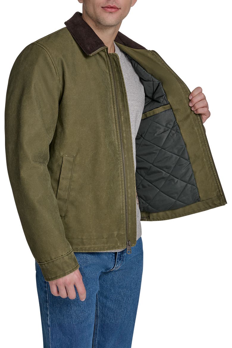 Zip Front Barn Jacket, Alternate, color, LIGHT OLIVE
