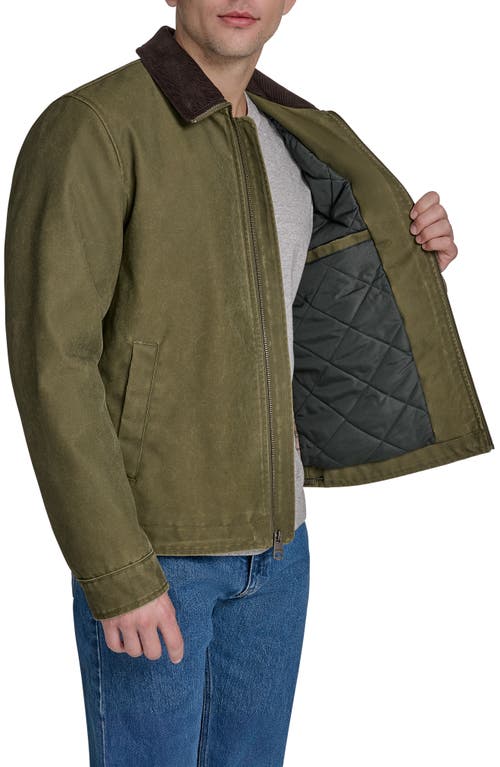 Levi's Zip Front Barn Jacket In Green