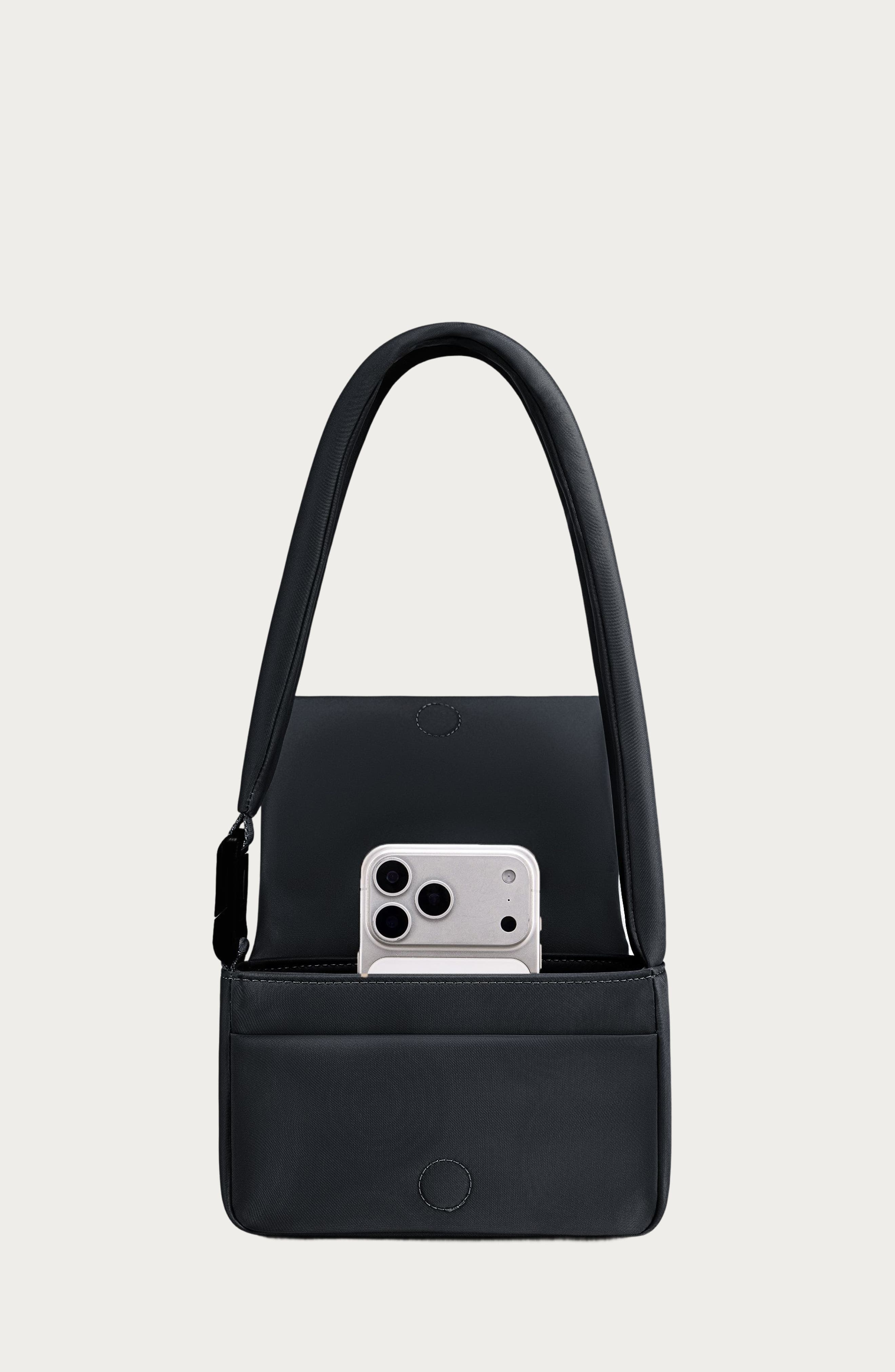 Lux and Nyx Mini Origami Flap 2-in-1 Convertible Crossbody Bag and Handbag For Women, Alternate, color, Black