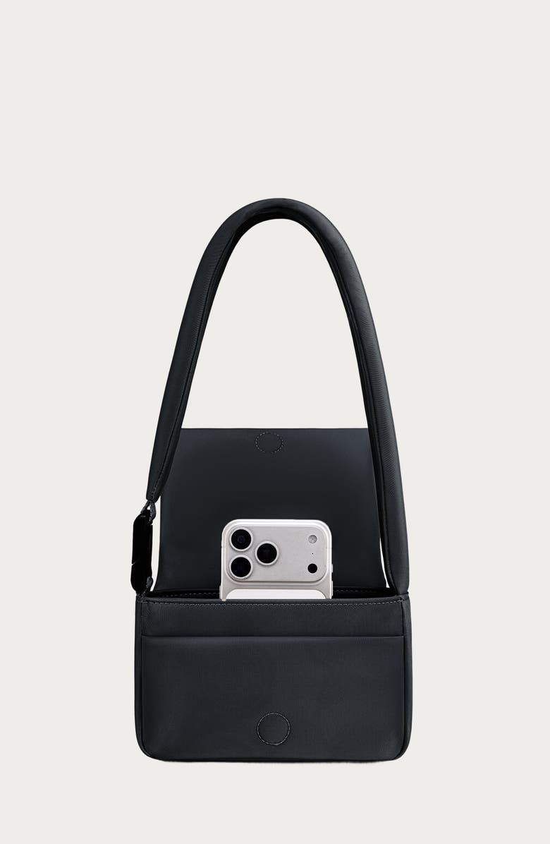 Lux and Nyx Mini Origami Flap 2-in-1 Convertible Crossbody Bag and Handbag For Women, Alternate, color, Black