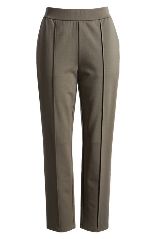 Eileen Fisher Pintuck Pleat Tapered Ankle Pants In Green