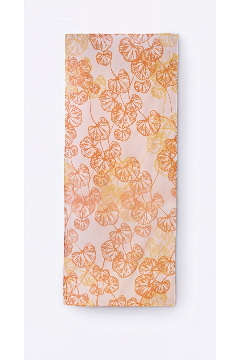 Foulard Scarf, Alternate, color, Orange Petals