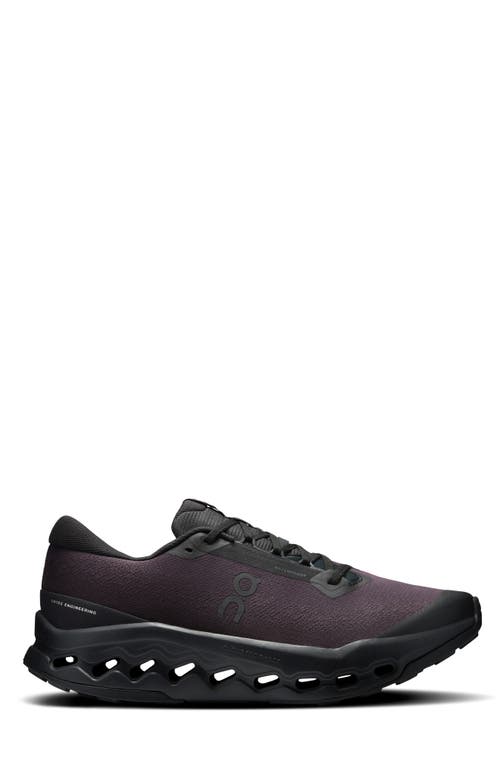 On Cloudsurfer Trail 2 Waterproof Trail Running Shoe In Black