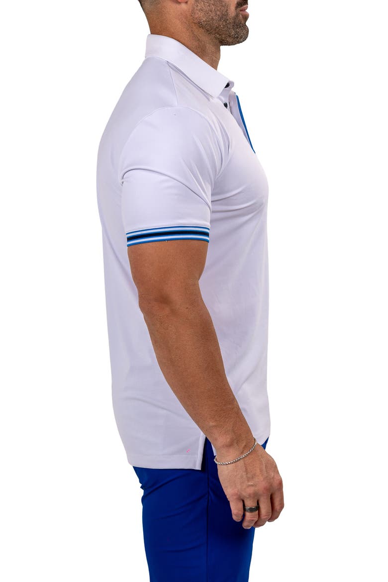 Marthyr0016 White Tipped Golf Polo, Alternate, color, WHITE