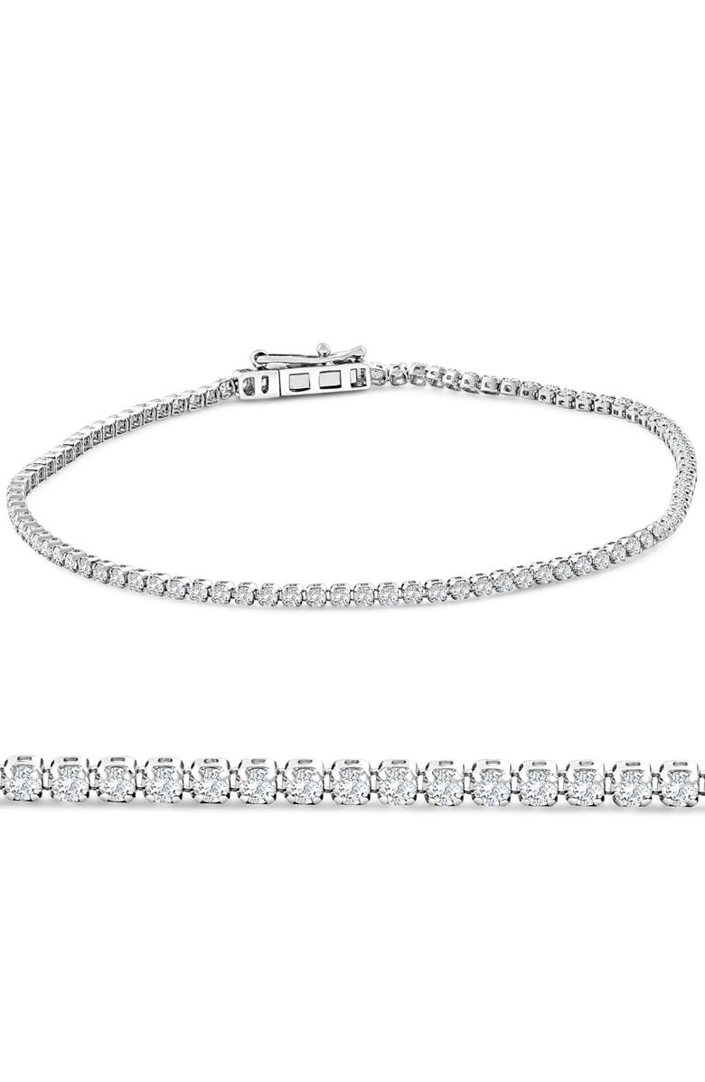 Bliss Diamond 1.89Ct Diamond Lightweight 7" Tennis Bracelet 14k Gold Lab Grown, Main, color, 