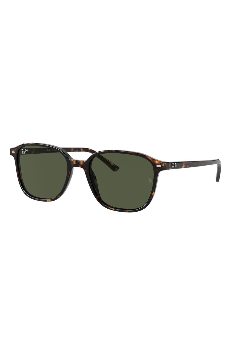 Ray-Ban 53mm Square Sunglasses, Alternate, color, Green Havana