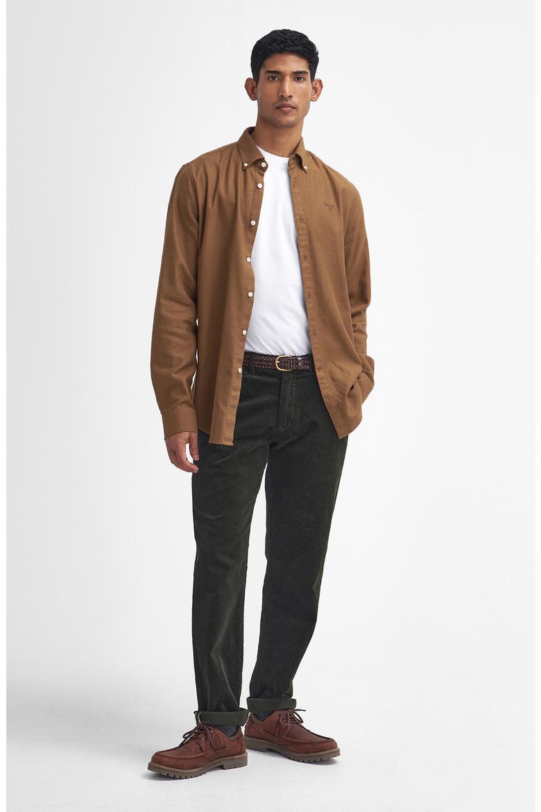 Tailored Fit Cotton Stretch Corduroy Chinos, Alternate, color, FOREST
