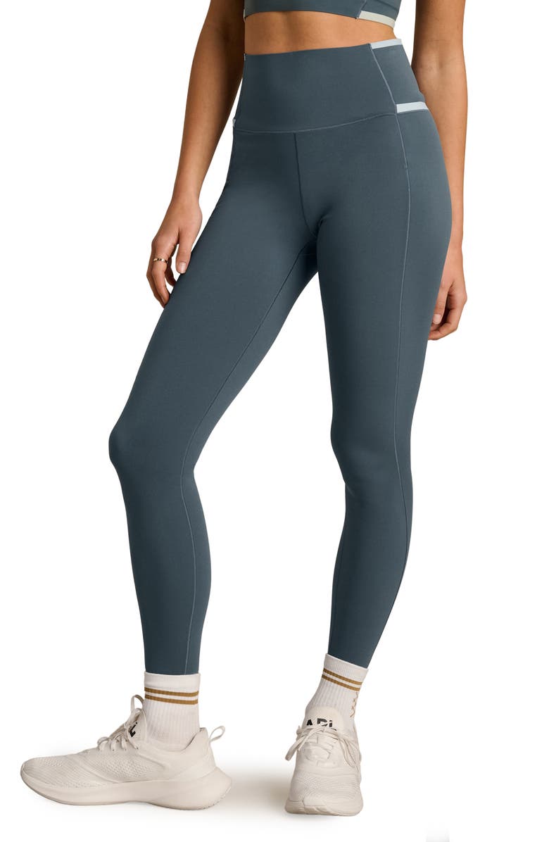 Rhone Instinct Contrast Leggings, Main, color, Blue Granite