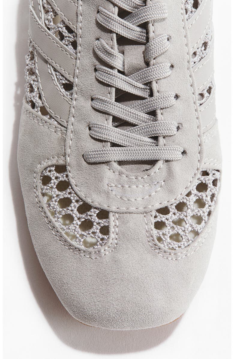 H&M Crochet-look Trainers, Alternate, color, Light Gray