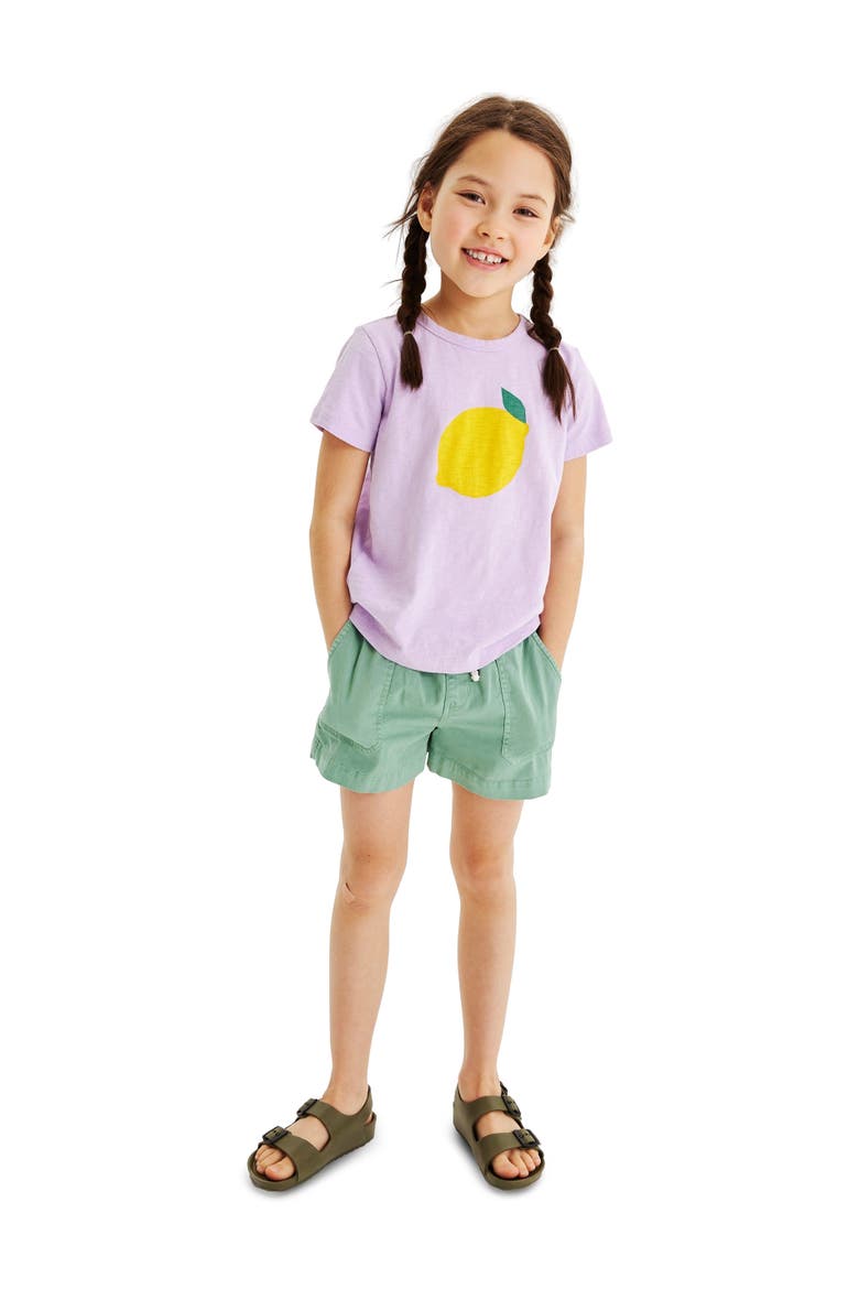 Kids Garment Dyed Stretch Chino Midi Short, Alternate, color, Cactus