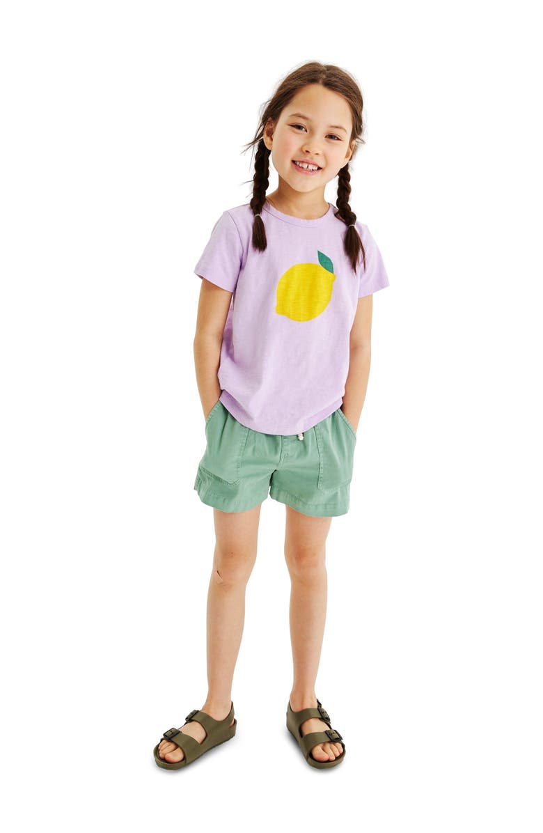 Primary Kids Garment Dyed Stretch Chino Midi Short, Alternate, color, Cactus