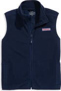 vineyard vines Kids' Harbor Fleece Zip-Up Vest