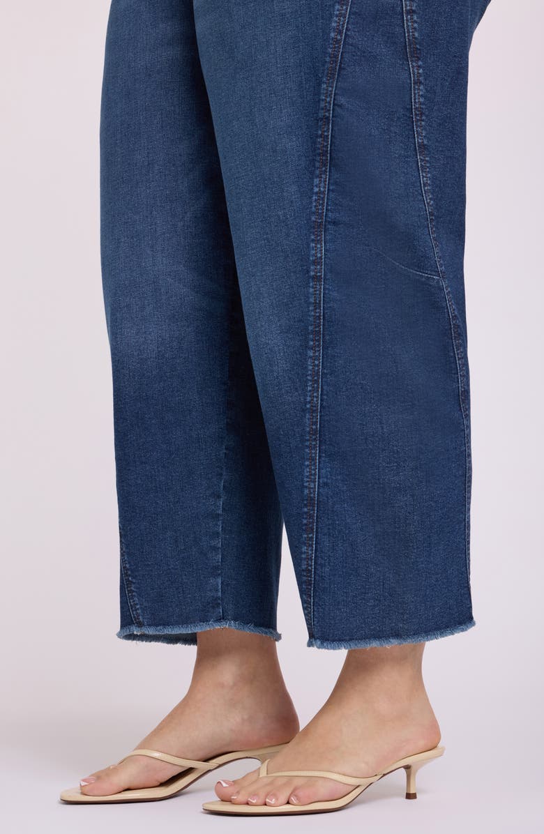 NYDJ Alyssa High Waist Fray Hem Crop Relaxed Tapered Jeans, Alternate, color, Sunset Villa