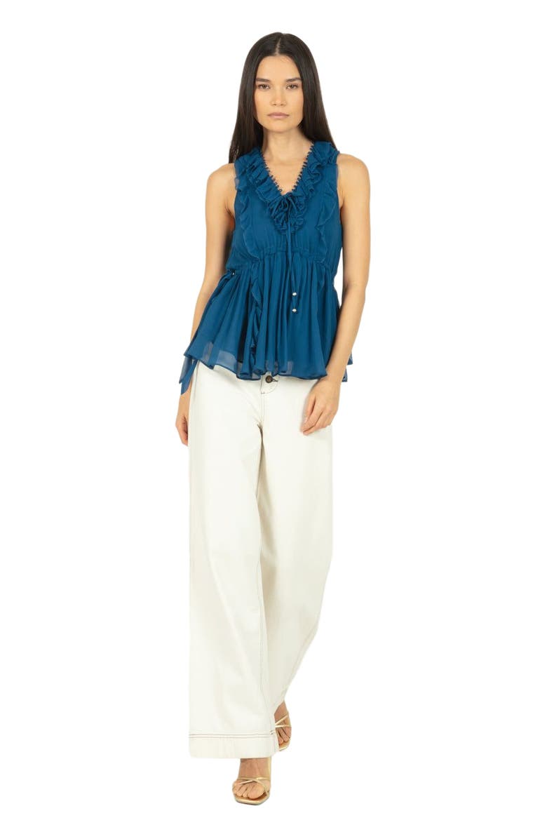 SECRET MISSION Madison Top, Alternate, color, Deep Blue Sea