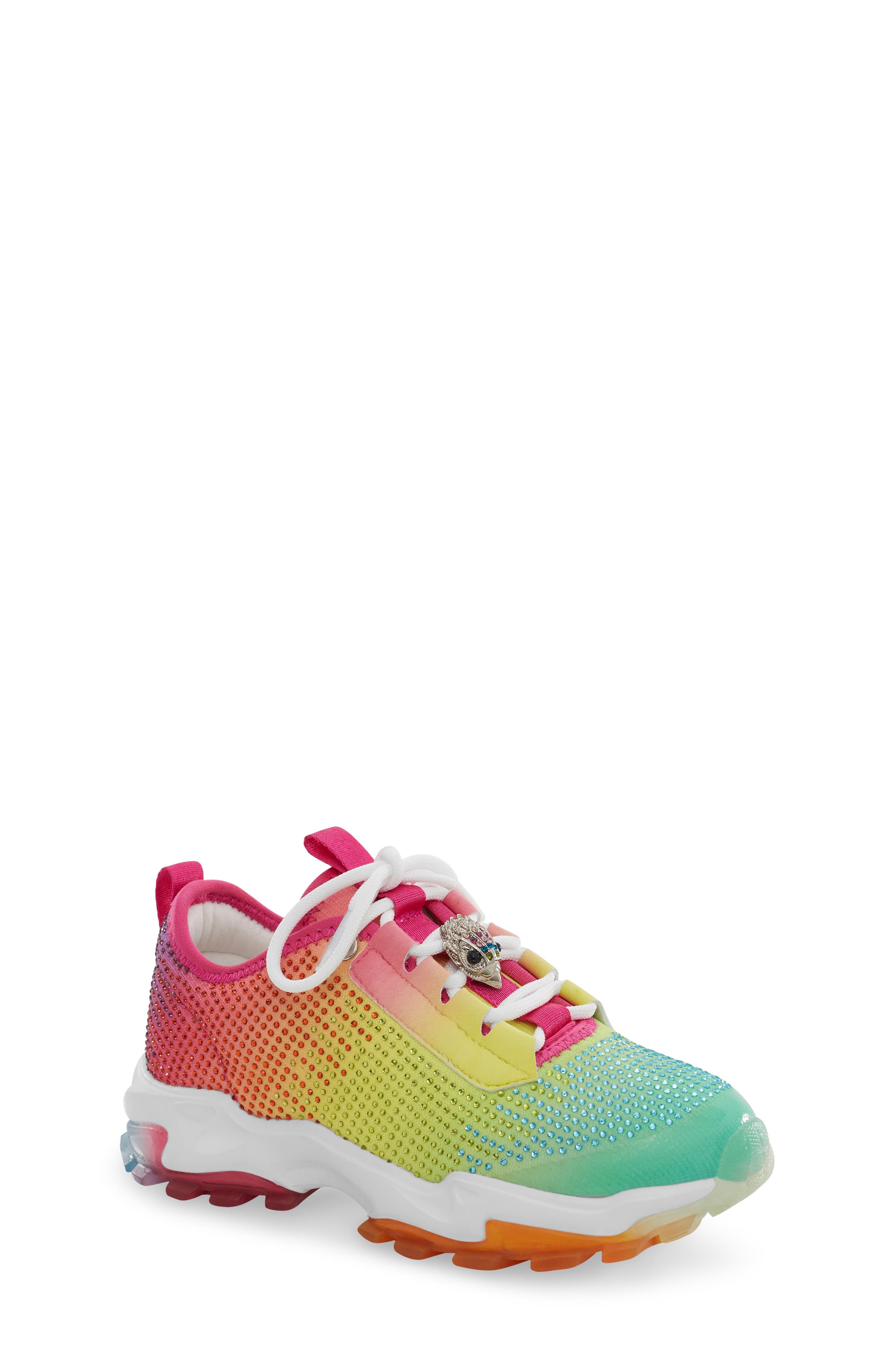 Kurt Geiger London Kids' Mini Lettie Crystal Sneaker, Main, color, 