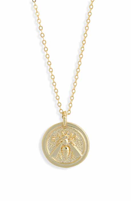 Electric Picks Honey Bee Pendant Necklace