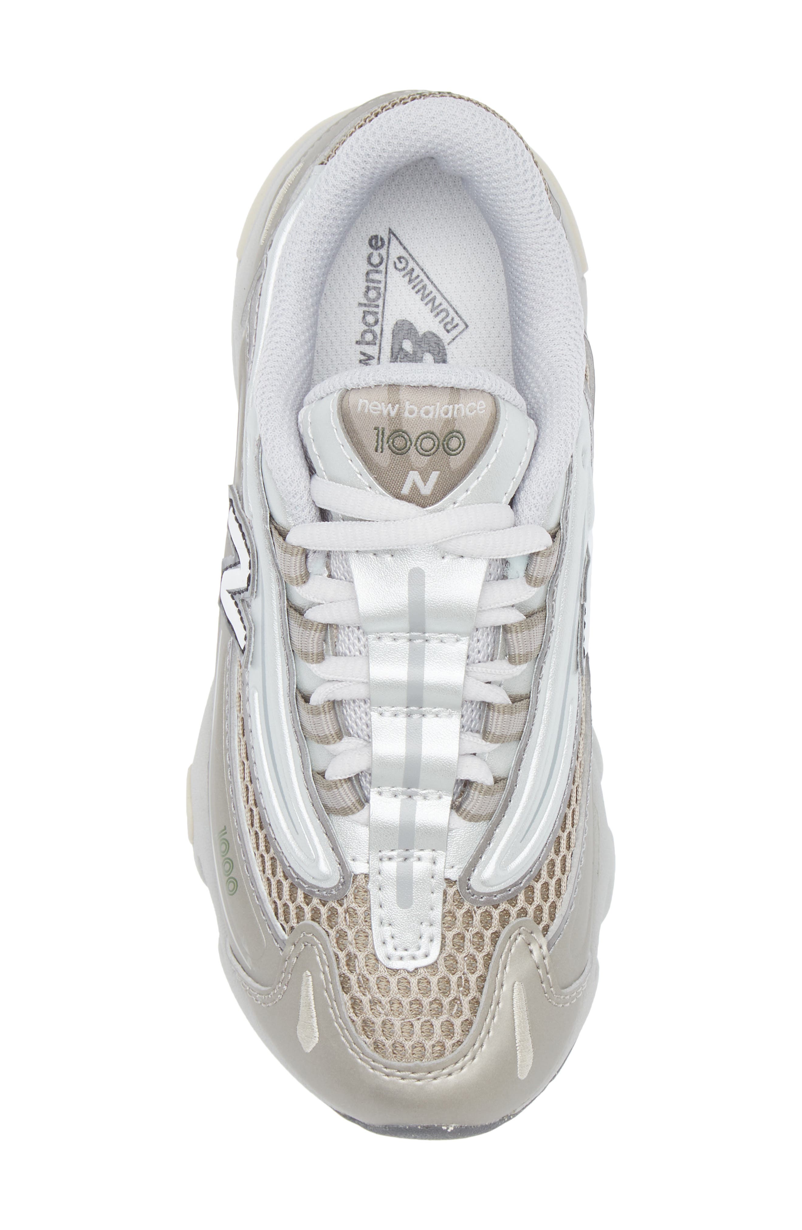 New Balance Kids' 1000 Sneaker, Alternate, color, Arid Stone/ Silver Metallic
