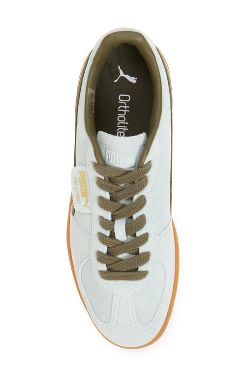 Puma Palermo Sneaker In Peaceful Blue-loden Green