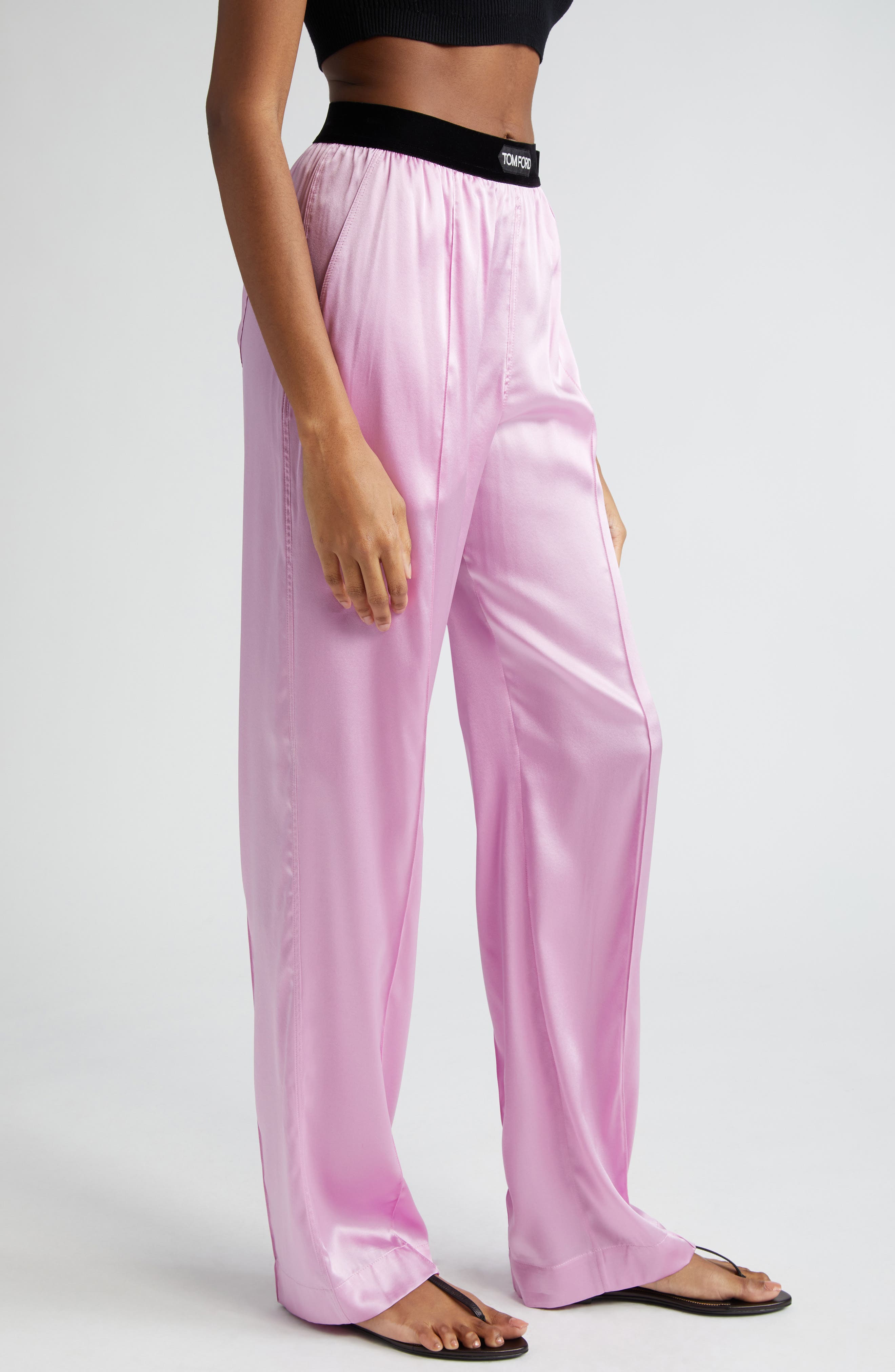 TOM FORD Stretch Silk Satin Pajama Pants (Women) | Nordstromrack