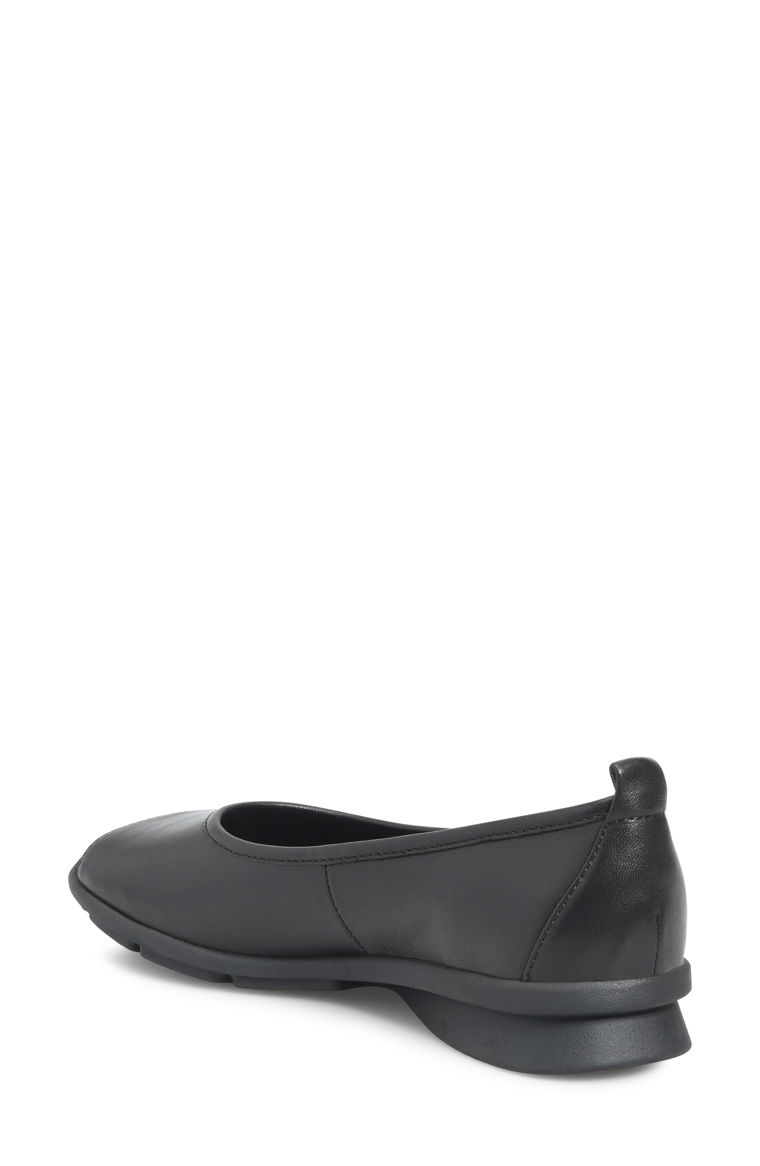 Pratima Peep Toe Ballet Flat, Alternate, color, BLACK
