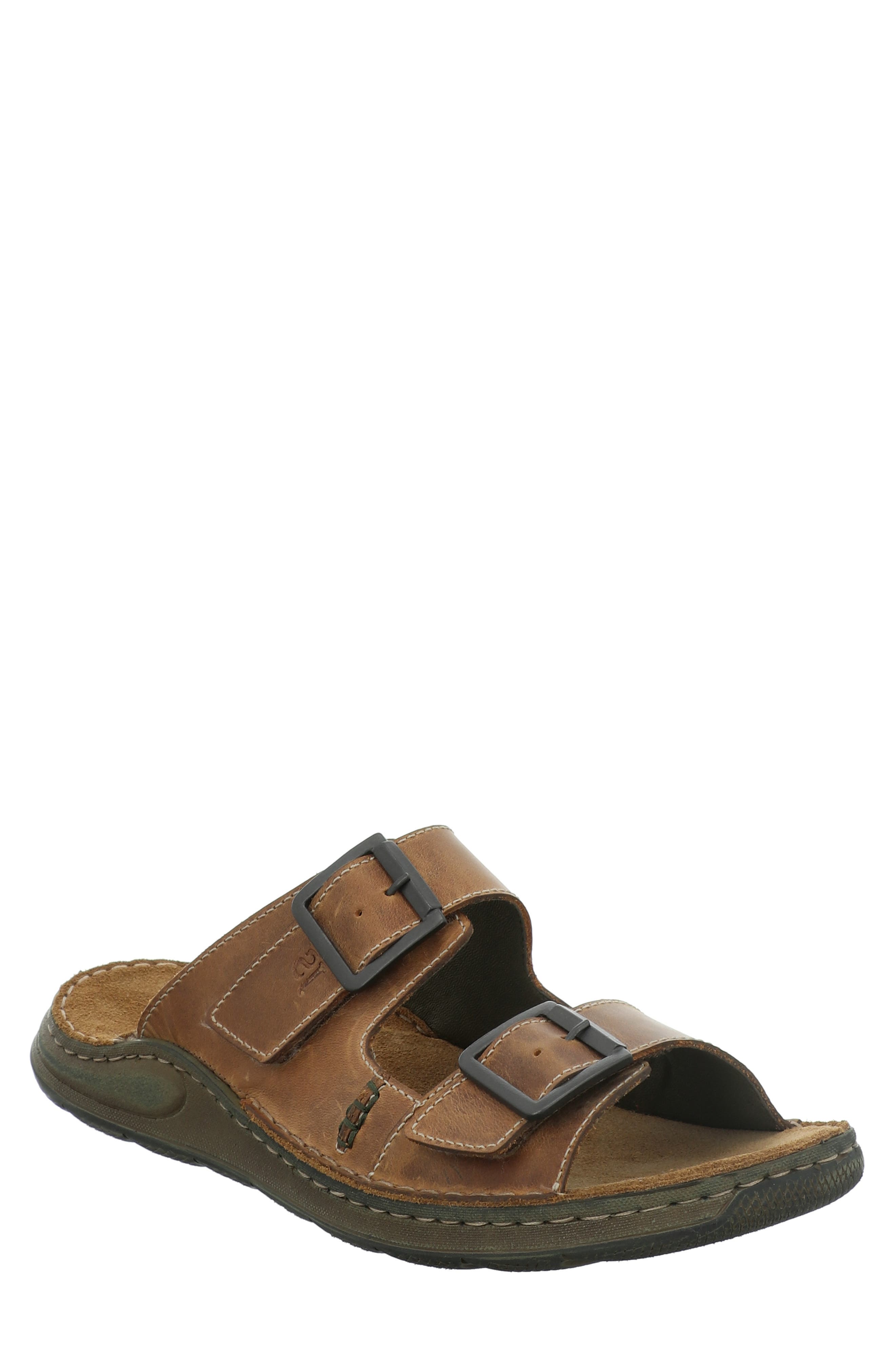 Josef Seibel Maverick 06 Slide Sandal in Castagne 