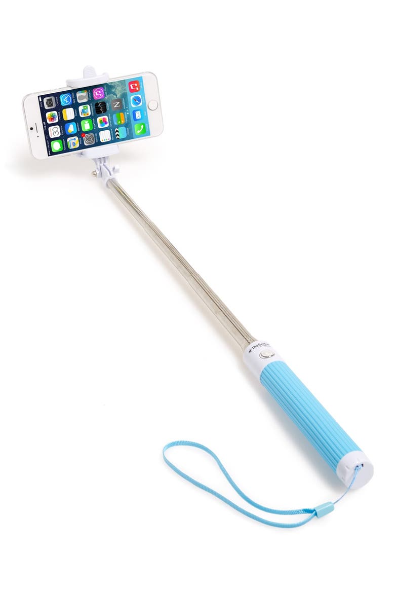 '#TheSelfie' Wired Control Selfie Stick, Alternate, color, BLUE