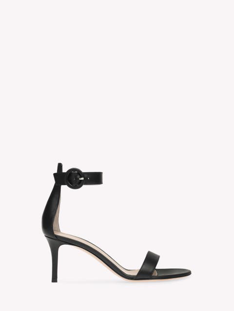 GIANVITO ROSSI フレイテットタフルストラッフサンタル Shop Black Gianvito Rossi Online | Nordstrom
