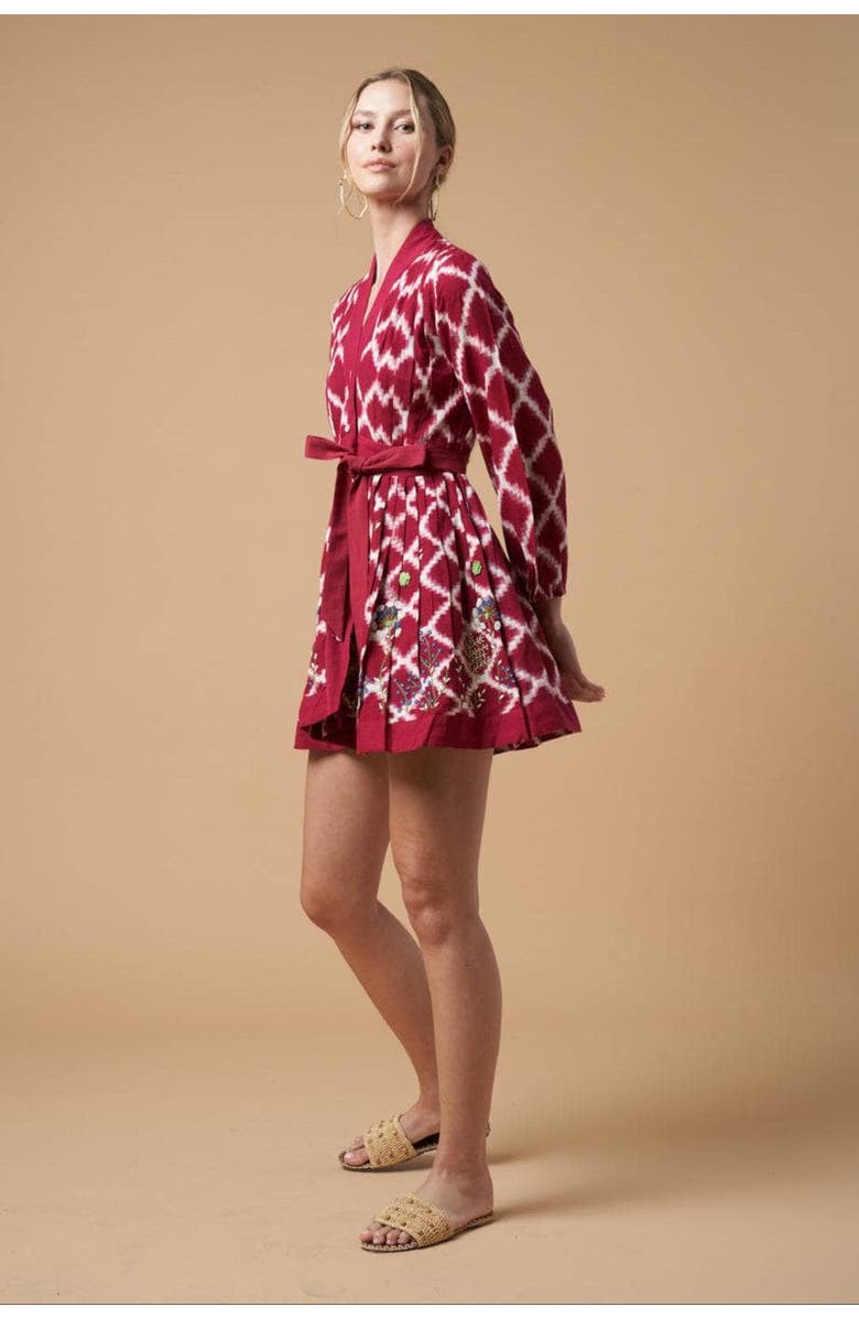 GUADALUPE DESIGN Ada Kimono Dress, Alternate, color, Red