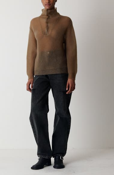Maison Margiela Ripped Side Cutout Jeans | Nordstrom
