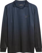 SANTO STUDIO Trust Perforated Long Sleeve Jersey Polo