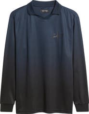 SANTO STUDIO Trust Perforated Long Sleeve Jersey Polo