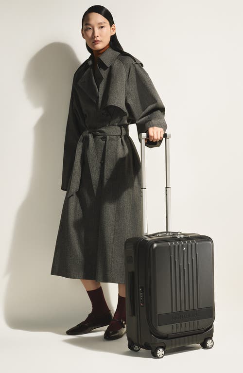 Montblanc #my4810 Cabin Trolley Carry-on Spinner Luggage In Black