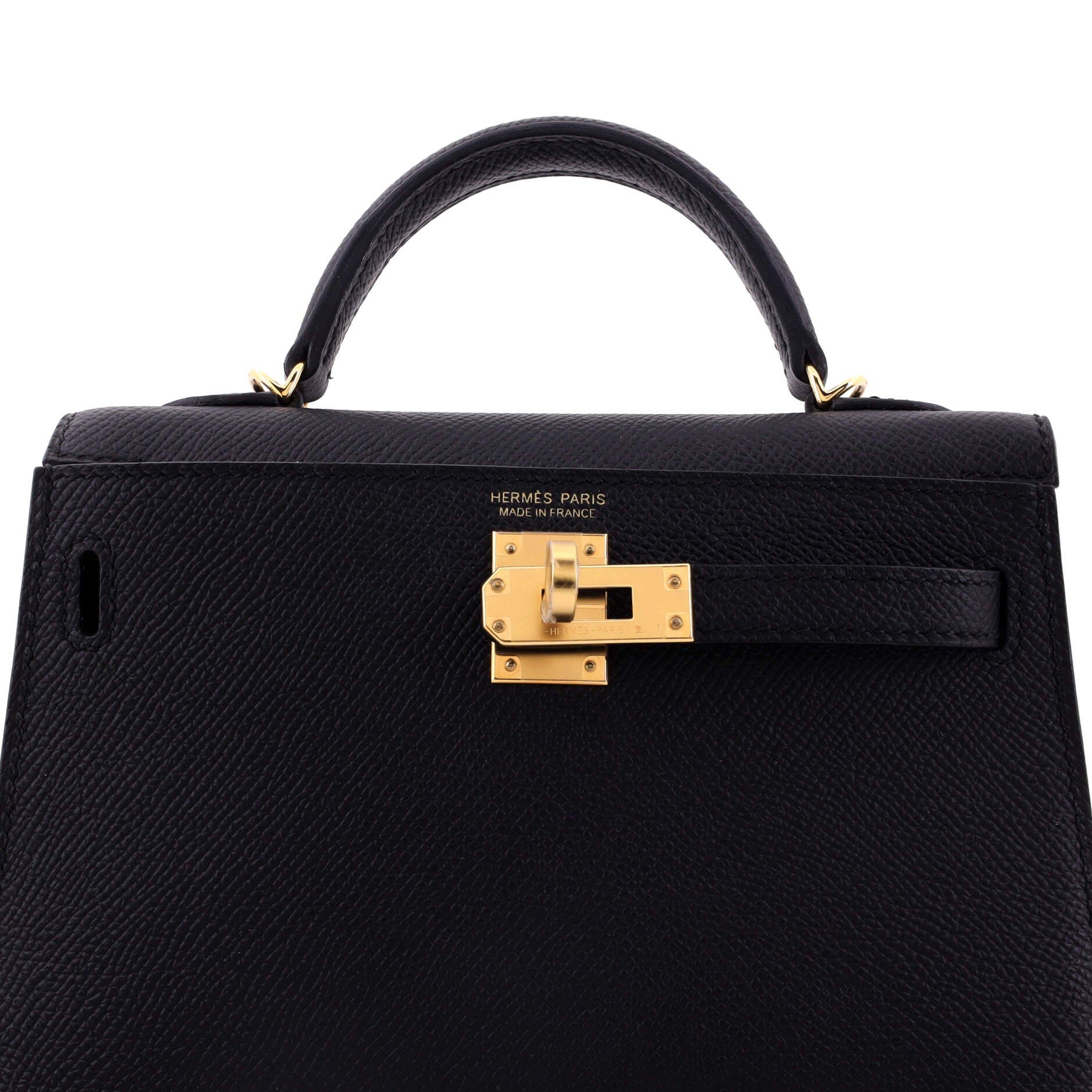 Kelly Mini II Bag Black Epsom with Gold Hardware 20, Alternate, color, Black