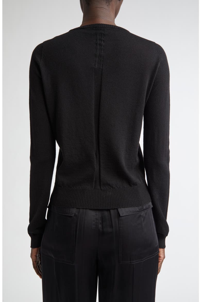 Biker Level Virgin Wool Sweater, Alternate, color, BLACK