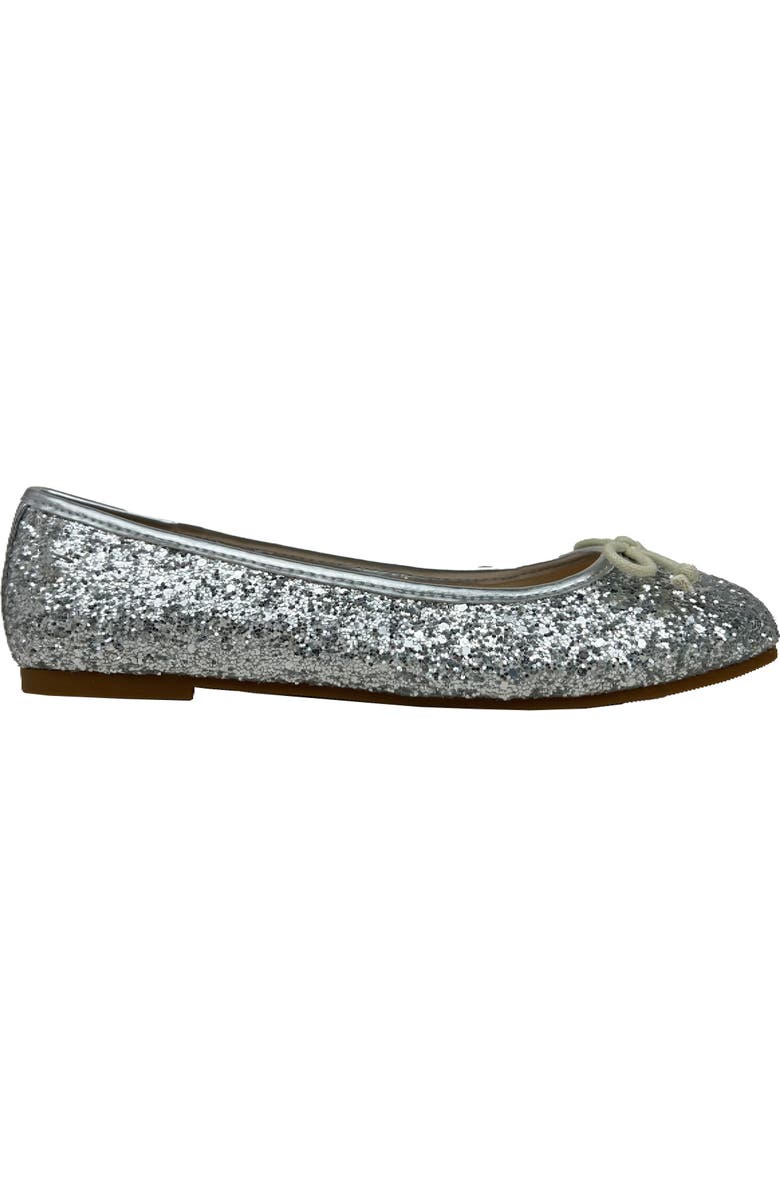Yosi Samra Kids' Miss Sadie Ballet Flat, Alternate, color, Silver Glitter