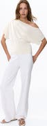 H&M Fine-knit One-shoulder Top