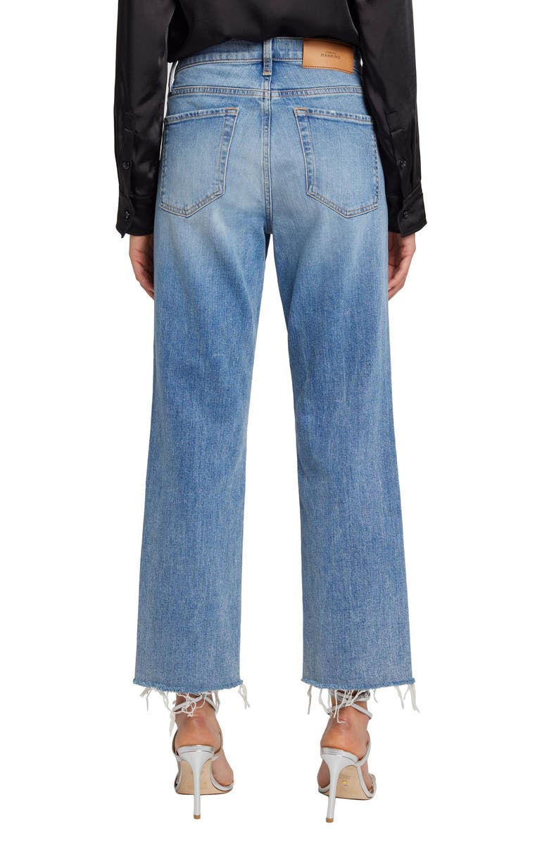 7 For All Mankind Logan Embellished High Waist Ankle Stovepipe Jeans, Alternate, color, 