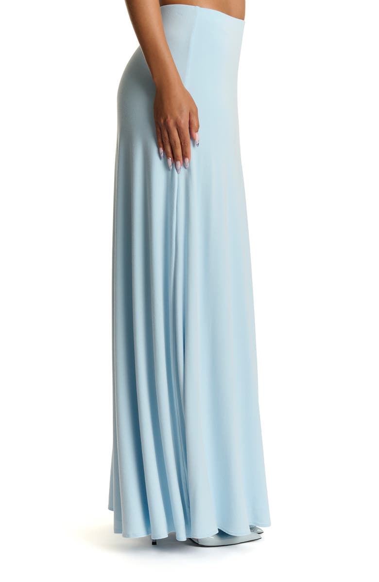 Naked Wardrobe Smooth Flare Maxi Skirt, Alternate, color, Soft Blue