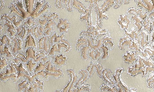 Lafayette 148 New York Baroque Metallic Botanical Brocade Collarless Jacket In Natural Multi
