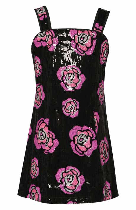 Hannah Banana Kids' Rose Sequin Party Dress
